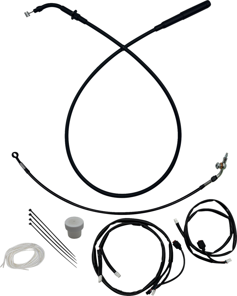 FAT BAGGERS INC. EZ Install Kit - +6" - FLTR/SE - Black 149916-B