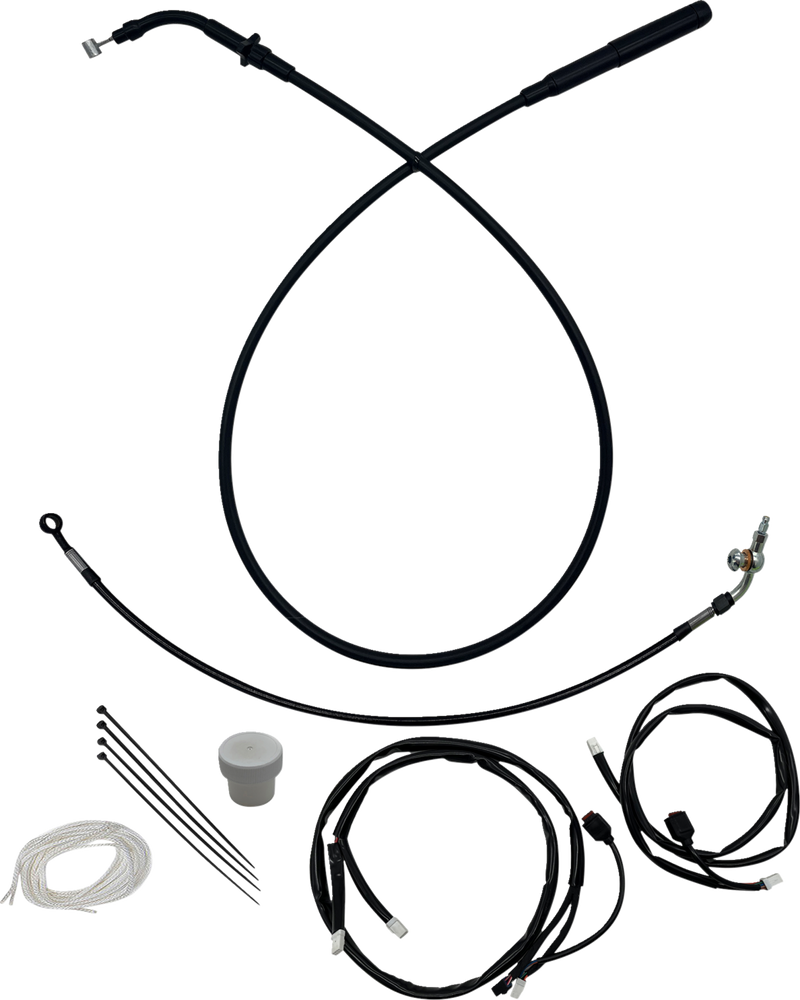 FAT BAGGERS INC. EZ Install Kit - +8" - FLTR/SE - Black 149918-B