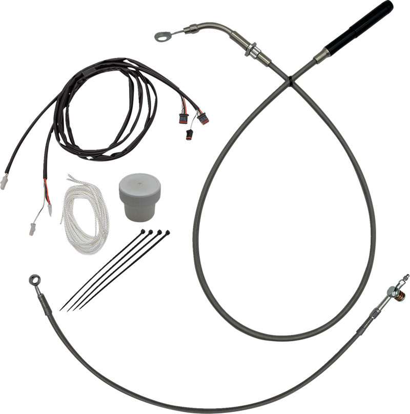 FAT BAGGERS INC. EZ Install Kit - +8" - FLHT, FLHX - Braided 119016