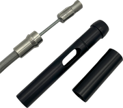 FAT BAGGERS INC. EZ Install Upper Clutch Cable - FLHX/FLTR SE - Stock - Braided Stainless Steel 108000