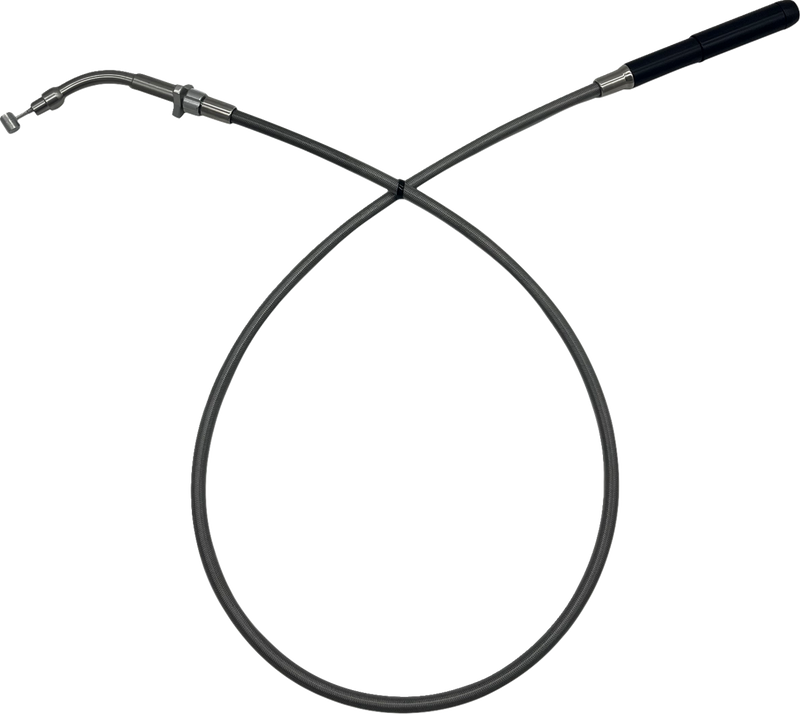 FAT BAGGERS INC. EZ Install Upper Clutch Cable - FLHX/FLTR,SE - +8" - Braided Stainless Steel 108008