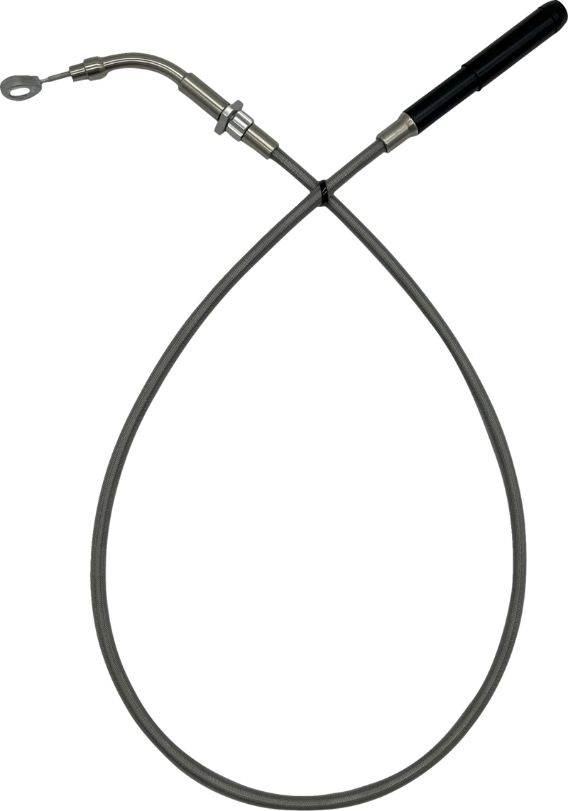 FAT BAGGERS INC. EZ Install Upper Clutch Cable - FLTR/FLHX '21-'23 - +8" - Braided Stainless Steel 118008