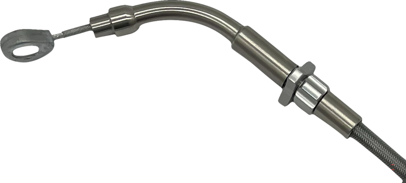 FAT BAGGERS INC. EZ Install Upper Clutch Cable - FLTR/FLHX '21-'23 - +8" - Braided Stainless Steel 118008