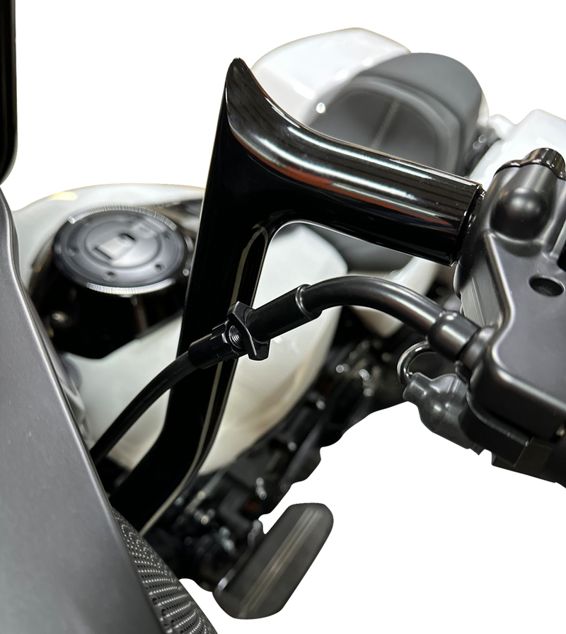 FAT BAGGERS INC. EZ Install Upper Clutch Cable - FLHX/FLTR SE - +2" - Black Vinyl 108002-B