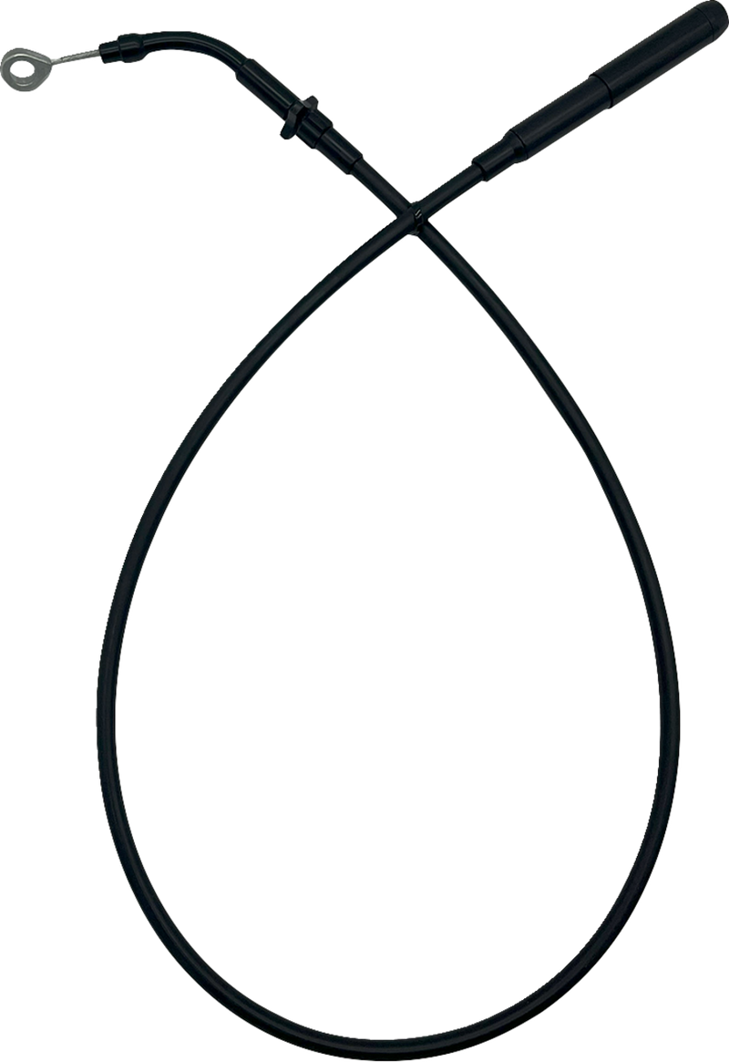 FAT BAGGERS INC. EZ Install Upper Clutch Cable - FLTR/FLHX '21-'23 - +2" - Black Vinyl 118002-B