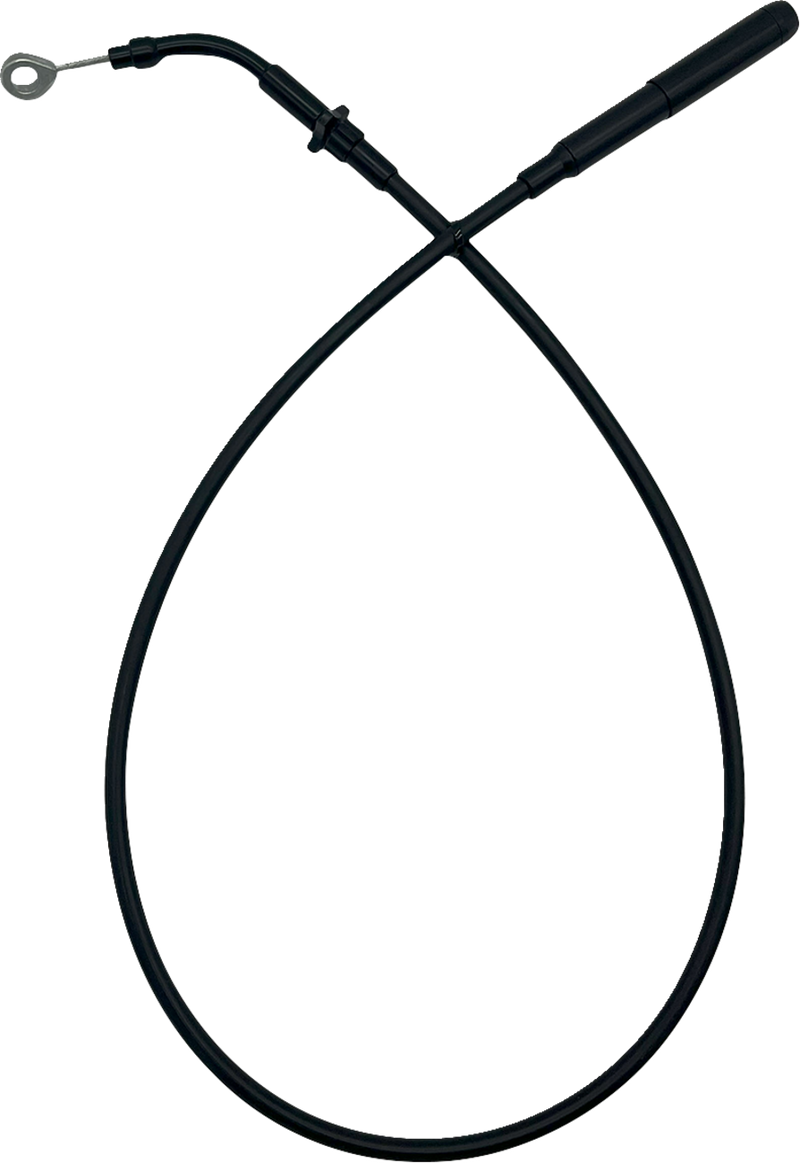 FAT BAGGERS INC. EZ Install Upper Clutch Cable - FLTR/FLHX '21-'23 - +6" - Black Vinyl 118006-B