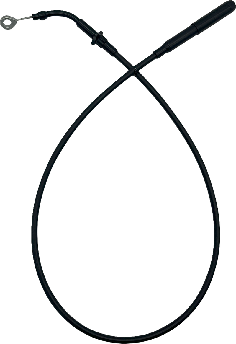 FAT BAGGERS INC. EZ Install Upper Clutch Cable - FLTR/FLHX '21-'23 - +10" - Black Vinyl 118010-B