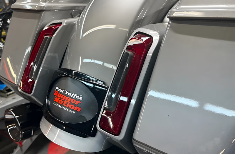 PAUL YAFFE BAGGER NATION License Plate Frame - Black PYO:USLP3-B-23L