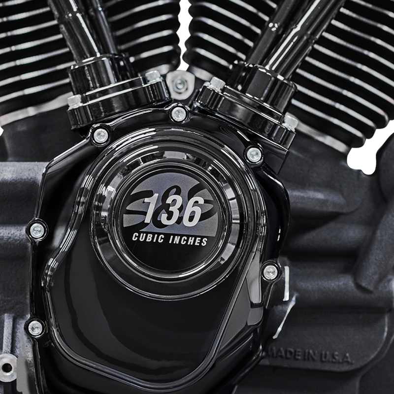S&S CYCLE MK136 Black Edition Engine - 550G Gear Drive - Oil Cooled - Race Only - M8 Touring