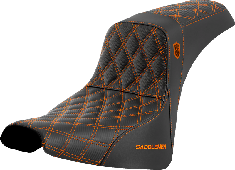 SADDLEMEN Pro Series SDC Performance Seat - w/o Backrest - F - Orange