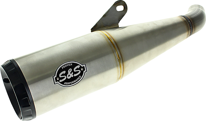 S&S CYCLE Grand National Slip-On Muffler - Brushed Stainless Steel - X*500