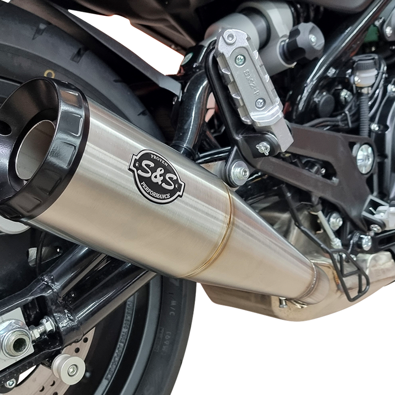 S&S CYCLE Grand National Slip-On Muffler - Brushed Stainless Steel - X*500