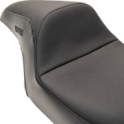 SLYFOX Drifter Seat - Black Logo - Smooth Vinyl - Carbon Fiber - FL '08-'23 0801-1614
