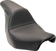 SLYFOX Lowrider Drifter Seat - Black Logo - Smooth Vinyl - Carbon Fiber - FXLR/FLSB '18-'24 0802-1589