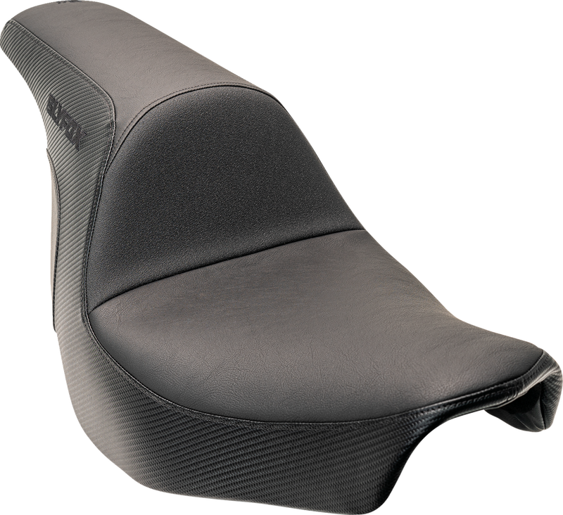 SLYFOX Lowrider Drifter Seat - Black Logo - Smooth Vinyl - Carbon Fiber - FXLR/FLSB '18-'24 0802-1589