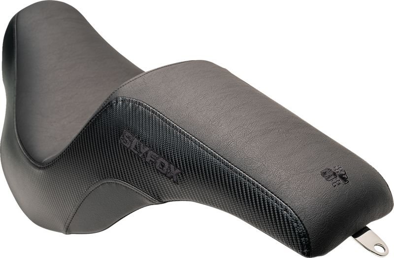 SLYFOX Lowrider Drifter Seat - Black Logo - Smooth Vinyl - Carbon Fiber - FXLR/FLSB '18-'24 0802-1589