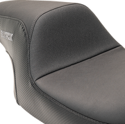 SLYFOX Drifter Seat - Gray Logo - Smooth Vinyl - Carbon Fiber - FL '97-'07 0801-1613