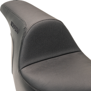 SLYFOX Lowrider Drifter Seat - Black Logo - Smooth Vinyl - Carbon Fiber - FXLR/FLSB '18-'24 0802-1589