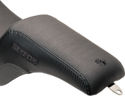 SLYFOX Lowrider Drifter Seat - Black Logo - Smooth Vinyl - Carbon Fiber - FXLR/FLSB '18-'24 0802-1589