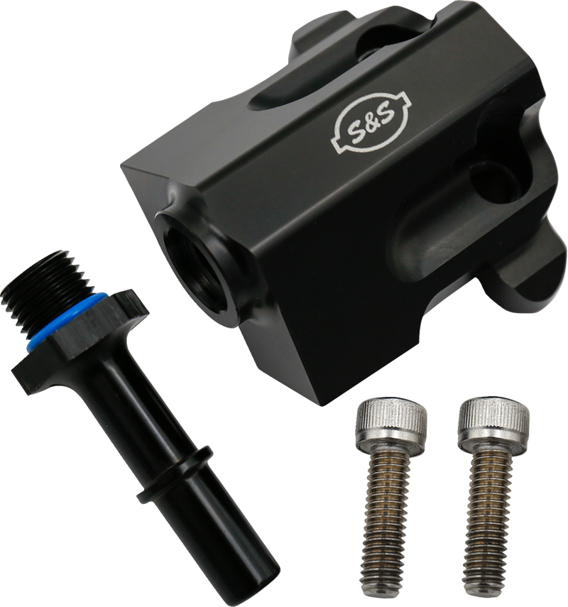 S&S CYCLE Replacement Fuel Rail Kit - Black - M8 Touring