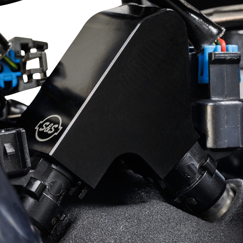 S&S CYCLE Replacement Fuel Rail Kit - Black - M8 Softail