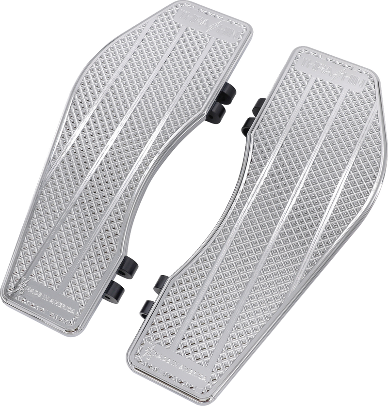 THRASHIN SUPPLY CO. Floorboards - Driver - Chrome TSC-2200-3