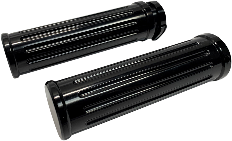 PRO-ONE PERF.MFG. Black Billet Grips - Smooth 500560B