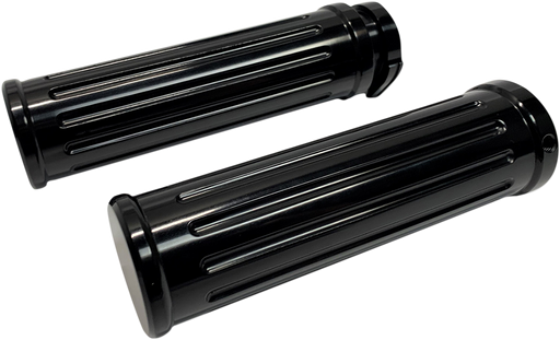 PRO-ONE PERF.MFG. Black Billet Grips - Smooth 500560B