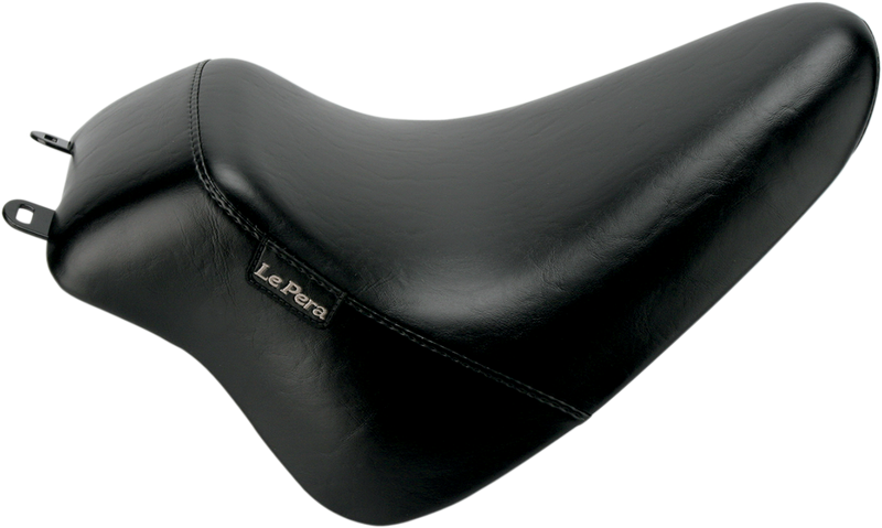LE PERA Bare Bones Up-Front Solo Seat - Black - Softail '08-'17