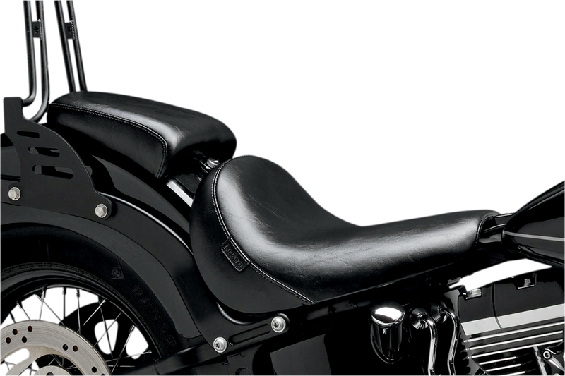 LE PERA Bare Bones Pillion Pad - Smooth - Black - Softail '11-'17