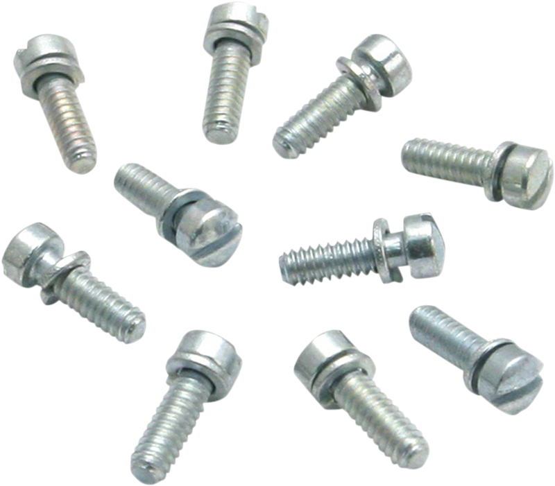S&S CYCLE Float Bowl Slotted Screws - Super B/E/G - 10 Pack