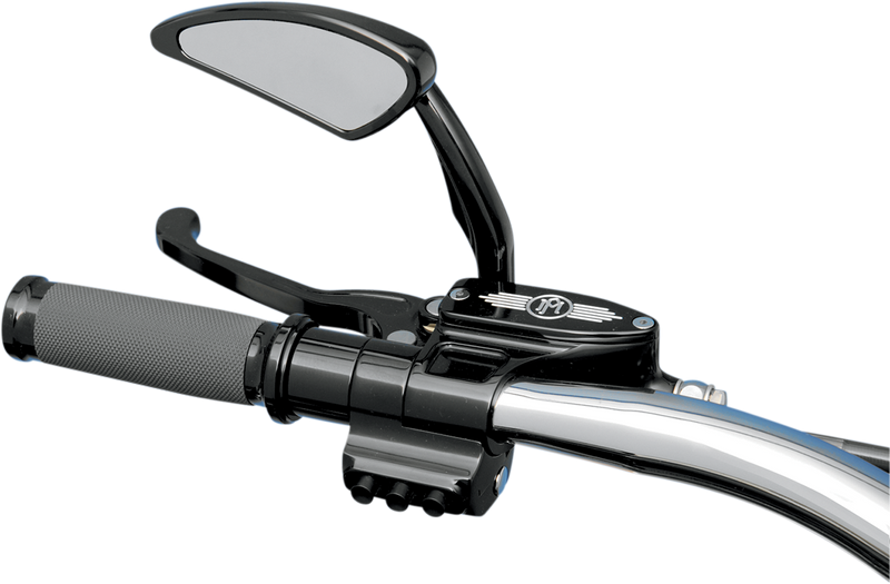 PERFORMANCE MACHINE (PM) Contour Billet Handlebar Switch - Left Side - Three Button - Hydraulic Clutch - Black 0062-2033-B