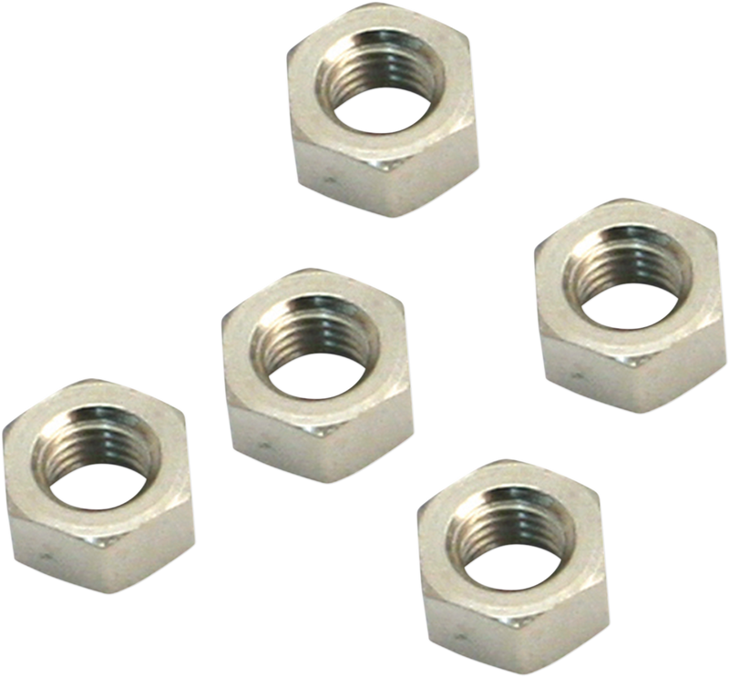 S&S CYCLE Throttle Shaft Nuts - Super E/G Carburetors - 5-Pack
