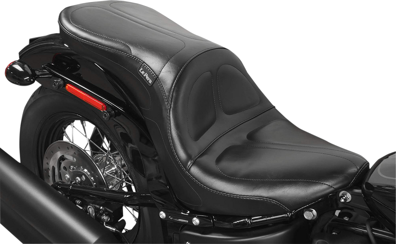 LE PERA Maverick Seat - without Backrest - Stitched - Black - Softail '18-'23