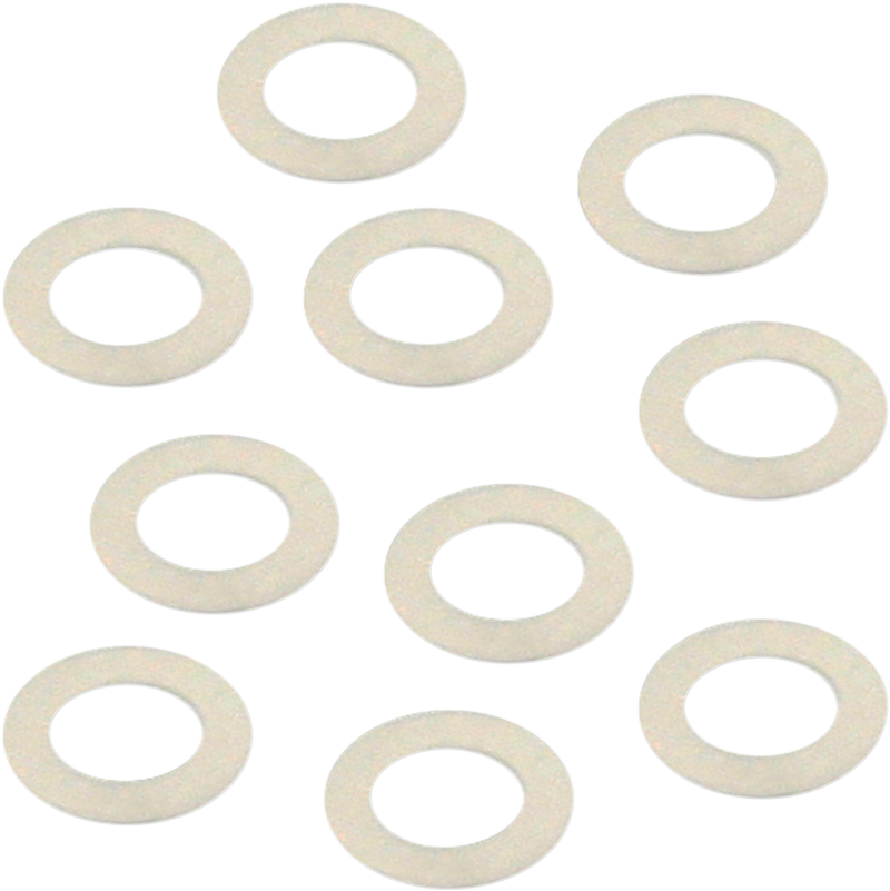 S&S CYCLE Throttle Shaft Nylon Flat Washers - 10-Pack