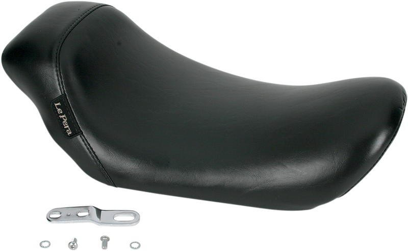 LE PERA Bare Bones Solo Seat - Smooth - Black - Softail '04-'05