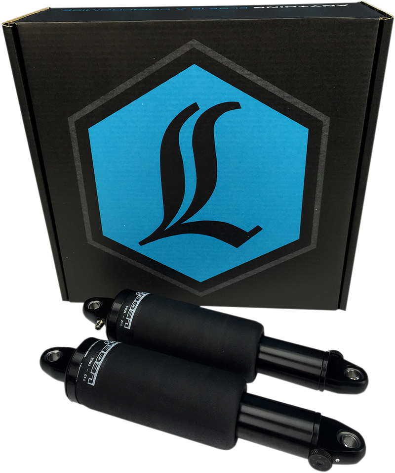 LEGEND SUSPENSION AIR-A Dyna Adjustable AIR Suspension - Black - '06-'17 DYNA MODELS