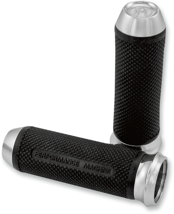 PERFORMANCE MACHINE (PM) Grips - Elite - Cable - Chrome - '80-'20