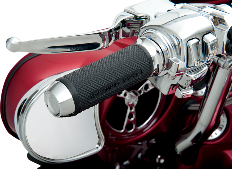 PERFORMANCE MACHINE (PM) Grips - Elite - TBW - Chrome - '08-'20 SOFTAIL/TOURING