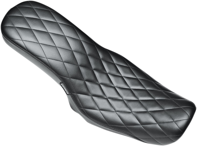 LE PERA Cobra Full-Length Seat - Diamond - Black - Dyna '06-'17