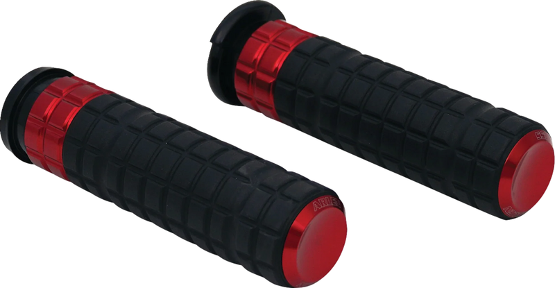 ARLEN NESS Grips - SpeedLiner - Cable - Red - 1980-2021, TOURING, SOFTAIL, DYNA, SPORTSTER MODELS
