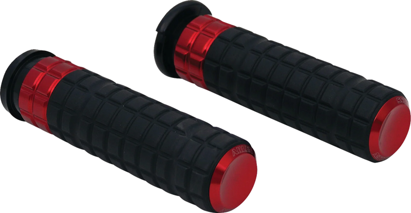 ARLEN NESS Grips - SpeedLiner - TBW - Red - 2008-2023 TOURING, SOFTAIL, DYNA MODELS