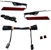 CUSTOM DYNAMICS Saddlebag LED Latch Lights - Red Lens