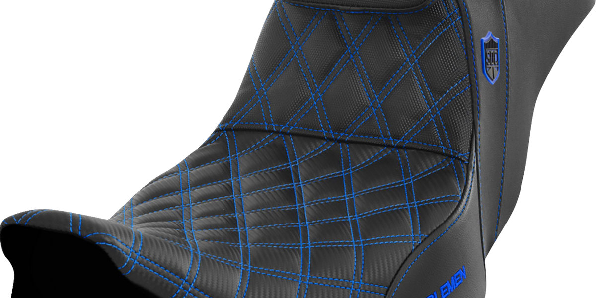 SADDLEMEN Pro Series SDC Performance Seat - w/ Backrest - Blue