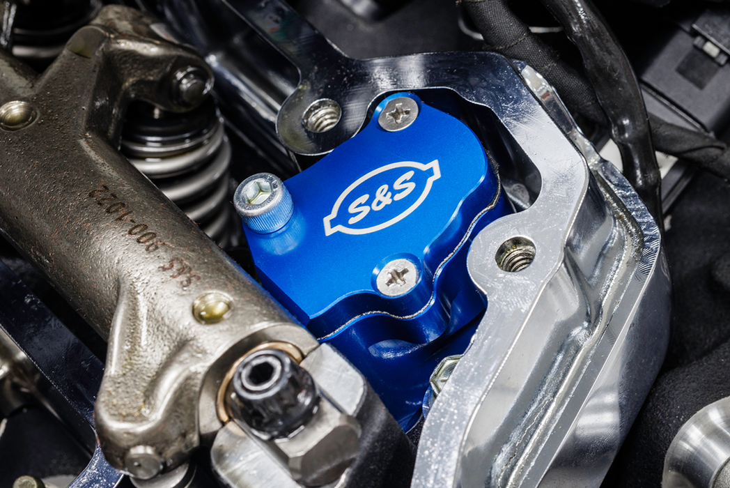 S&S CYCLE Breather Head Kit - Billet Anodized Blue - M8
