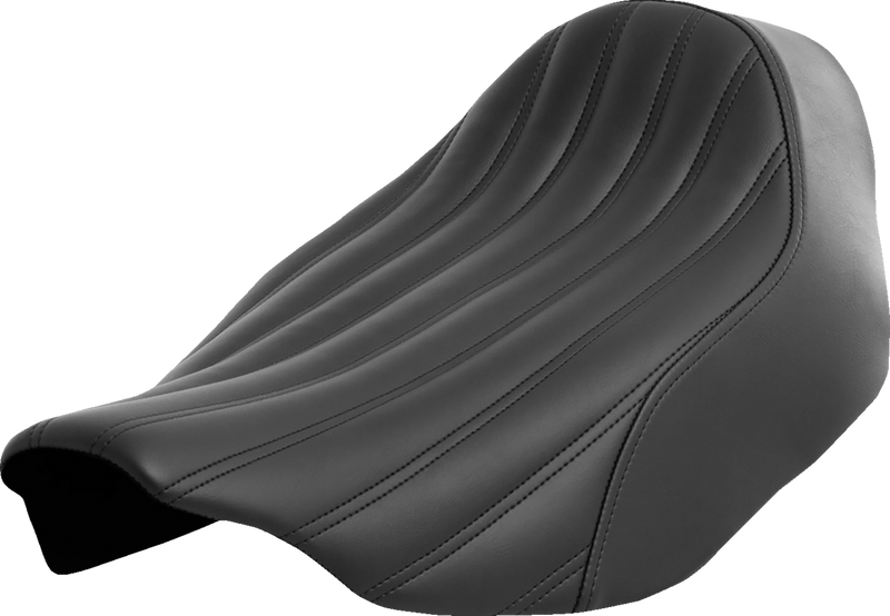 SADDLEMEN Renegade Knuckle Solo Seat - Black - Touring '23.5-'25