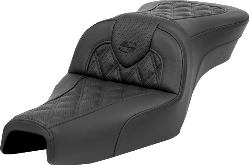 SADDLEMEN Roadsofa™ Seat - without Backrest - Lattice Stitch - XL '04-'22 807-03-182