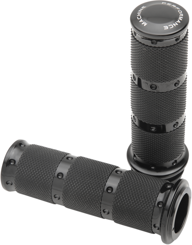 PERFORMANCE MACHINE (PM) Grips - XLS - TBW - Black - '08-'20