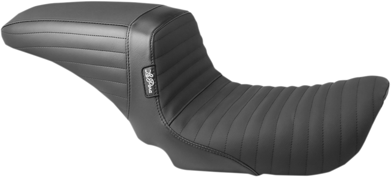 LE PERA Kickflip Seat - Pleated w/ Gripp Tape - Black - Dyna '06-'17