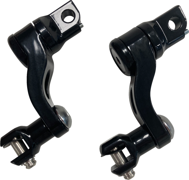 DRAG SPECIALTIES Adjustable Passenger Peg Mount - Gloss Black